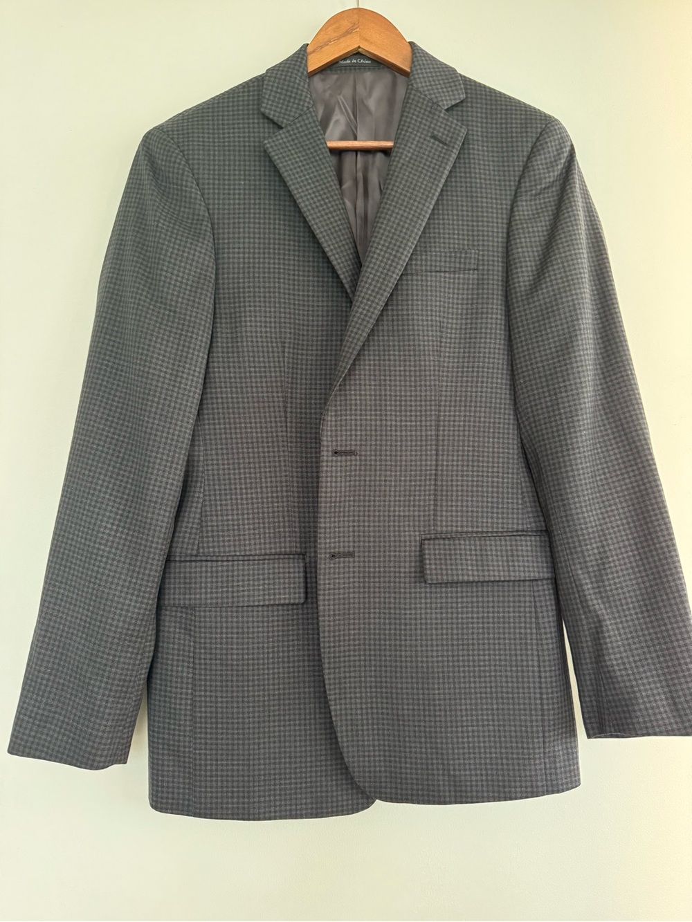 Calvin Klein Gray Houndstooth Sport Coat Blazer Extreme Slim Fit